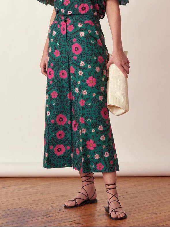 La Double J The Coulotte Pants In Green Size S